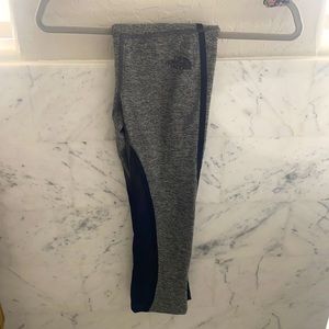 North Face xsmall leggings black and gray